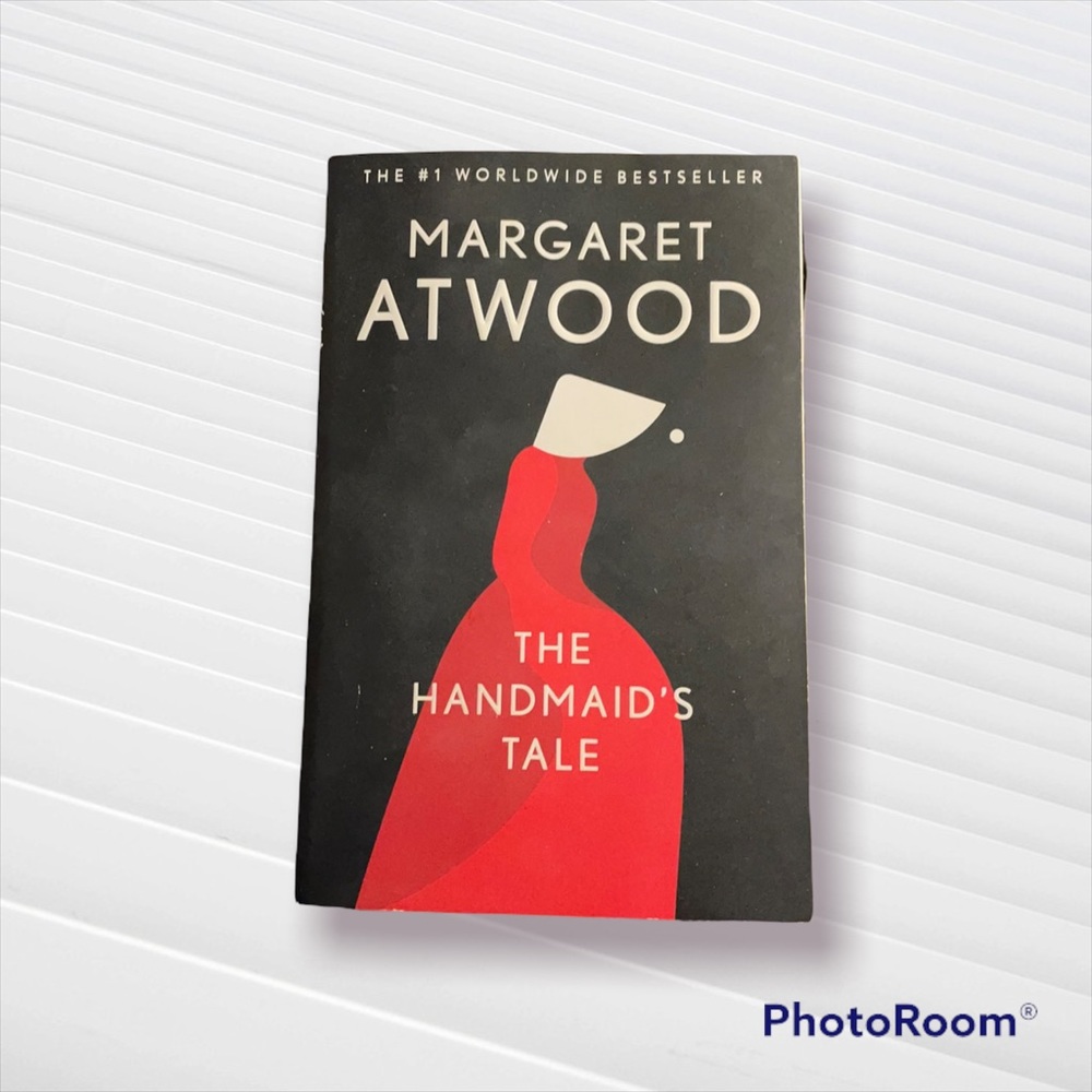 Paperback copy of The Handmaid’s Tale